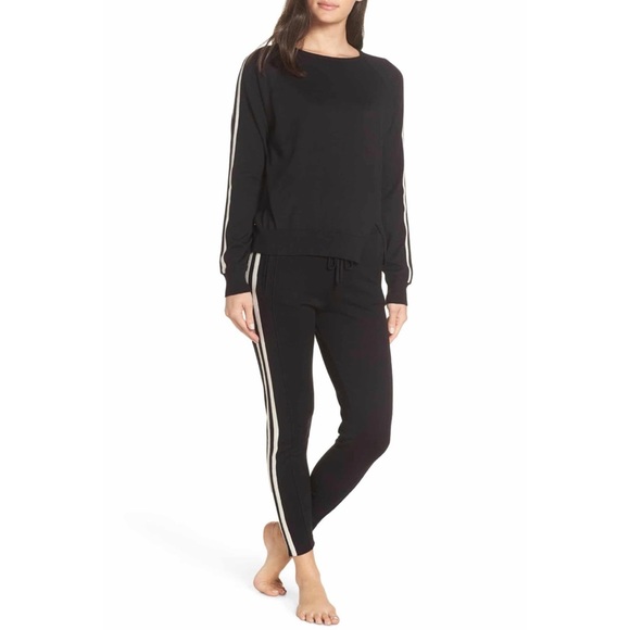 NWT Ragdoll Black Stripe Lounge Sweatshirt - Picture 6 of 13